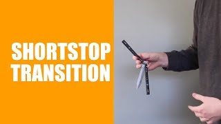 Balisong Tutorial  Shortstop Transition  Advanced 31 [upl. by Dnomra282]