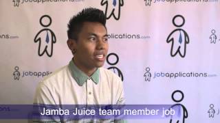 Jamba Juice Interview  Team Member [upl. by Ellirehs]