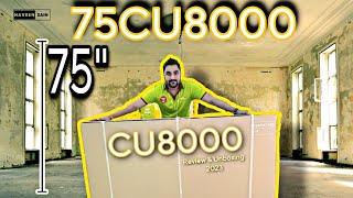 75CU8000 Samsung Review amp Unboxing 2023 First Look ⚡4k Air Slim cu8000 TechWay70 [upl. by Reilamag]