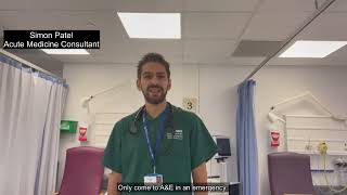 Acute Medicine Consultant Simon Patel needs your help during the festive season [upl. by Einahpad538]