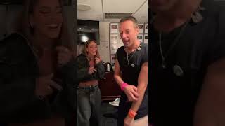 ❤️🔥Tini Stoessel volvió a cantar junto a Coldplay❤️🔥 [upl. by Lindi]