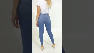 Calça Feminina Jeans Cigarrete Skinny BiElastic 42237496 [upl. by Dorice431]