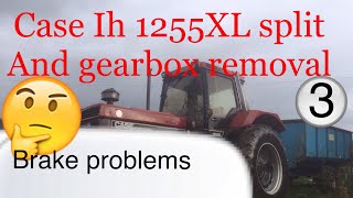 Case ih 1255xl 1455xl part 3 split and gearbox removal [upl. by Novihs]