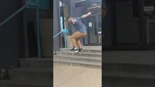 Slow motion Ollie Down Some Stairs skateboarding street art [upl. by Lorri]