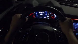 10 speed Camaro SS KMH TOP SPEED RUN POV  0250Kmh launch control POV  FPV [upl. by Trudie]