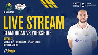 Glamorgan vs Yorkshire Day 3  LV County Championship  Live Stream [upl. by Scornik]