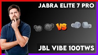 Jabra Elite 7 Pro vs JBL Vibe 100TWS Comparison [upl. by Kcirdnekel94]