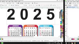 Calendário 2025 de Bolso Colorido para Imprimir Vetor CDR Editável [upl. by Bledsoe949]