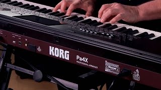 Korg Pa4X Arranger Workstation Keyboard  Performance with Steve McNally [upl. by Yatnohs938]