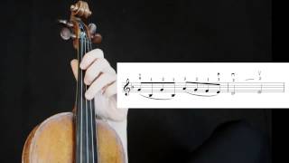 Theme from Schindlers List Violin  tutorial Part 1 Spanish French subtítulos [upl. by Ymmak]