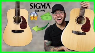 Is this GUITAR worth the MONEY SIGMA Dreadnaught Acoustic Guitars REVIEW [upl. by Arykat]