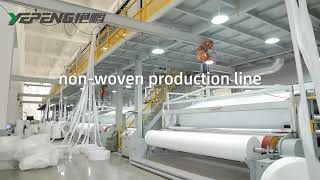 Starting nonwoven fabric making machine on customers factorysmart nonwoven fabric production line [upl. by Syverson]