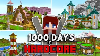 I Survived 1000 DAYS in Hardcore Minecraft  FULL MOVIE [upl. by Odlopoel]