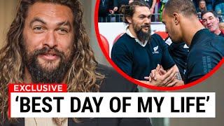 Jason Momoa Meets HIS Heroes The New Zealand All Blacks [upl. by Eldwen]