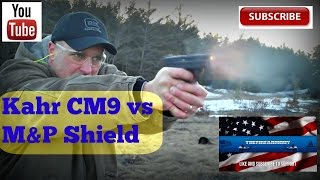 Kahr CM9 vs MampP Shield Best Concealed Carry Gun  TheFireArmGuy [upl. by Pampuch]