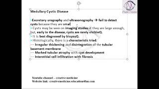 Lec 1 Medullary Cystic Disease [upl. by Orford]