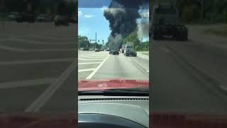 C130 aircraft from Air National Guard crashes in Savannah [upl. by Otinauj]