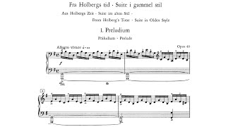 Edvard Grieg  Holberg Suite Piano op 40 With score [upl. by Namrak]