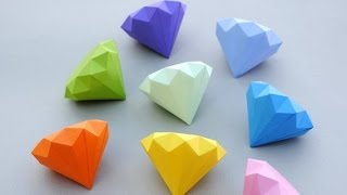 How to Make a Paper Diamond  Simple Way [upl. by Netsirt868]