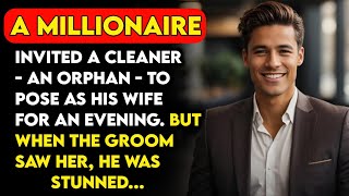 Millionaire invites orphan cleaner to pose as his wife but is shocked when he sees her [upl. by Juster]