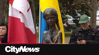 Local Ukrainian community gathers to commemorate Holodomor genocide [upl. by Quartet]