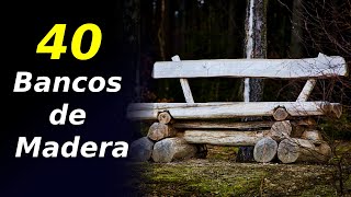 40 Increíbles Bancos de Madera  Ideas para el hogar y el jardín Zapatatools [upl. by Rengaw]