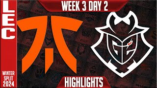 FNC vs G2 Highlights  LEC Winter 2024 Week 3 Day 2  Fnatic vs G2 Esports [upl. by Aym]