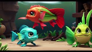 🦈fish song  kids fishs  kids fish song fish song for kids fish cartoon vedios little kids [upl. by Winfred461]