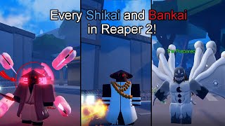 Every Shikai and Bankai in reaper 2  Roblox OUTDATED [upl. by Theodore]