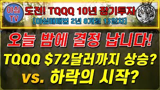 TQQQ 리얼 실전투자 TQQQ 70달러까지 갈 것인가 vs 하락의 시작인가 오늘 밤에 결정 납니다 TQQQ 10년 장기투자ㅣ도전 월배당 천만원ㅣ노후준비ㅣ야심매매법 [upl. by Ahseinod]