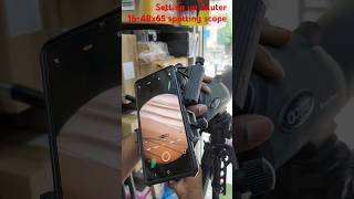 setting up Acuter 1648x65 waterproof spotting scope amp tripod mobilephotography rs18500 shorts [upl. by Nujra390]