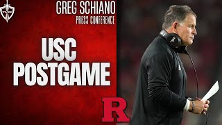 Greg Schiano talks USC Postgame  Rutgers Scarlet Knights Football [upl. by Zahc]