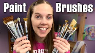 Best Paint Brushes for Acrylic  the Only 3 Paintbrushes YOU Need [upl. by Minne458]