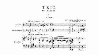 Dvořák Piano Trio No 2 in G minor Op 26 B 56 with Score [upl. by Elnora]