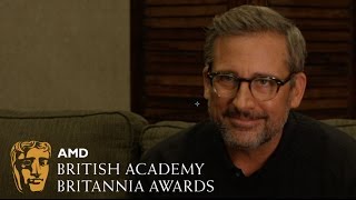 Steve Carell on David Bowies quotPugnosed Little Fan Manquot  2016 Britannias [upl. by Ressan]