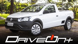 Volkswagen Saveiro Robust 16 8v  DriveOnCars Avaliação [upl. by Westfahl630]