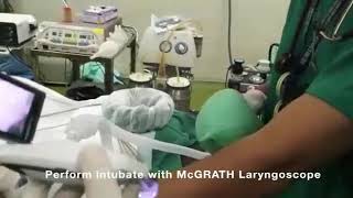 Perform intubate with McGrath Laryngoscope  Balinesthesia [upl. by Topliffe38]