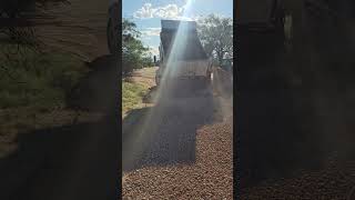 Gravel Spreading for driveway [upl. by Darbie985]