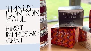 Trinny London haul  First Impressions [upl. by Shirk]