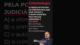 Quer aprender a resolver questões de Criminologia e sair na frente na prova da PCSP [upl. by Nanreik842]