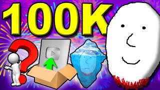 100K SPECIJAL  QampA Play Button Unboxing Iceberg [upl. by Ecylla24]