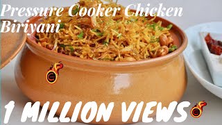 Pressure Cooker Chicken Biriyani റമദാൻ സ്പെഷ്യൽ പ്രഷർ കുക്കർ ചിക്കൻ ബിരിയാണി Ep365 [upl. by Tut]