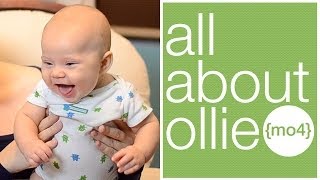 BABYS FIRST LAUGHS  All About Ollie 4 Month Update  HUGE GIVEAWAY [upl. by Revorg]