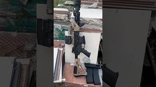 Shooting my MWS airsoftvideos airsoftgbb fakegun airsoftfeb bbgun [upl. by Nniw566]