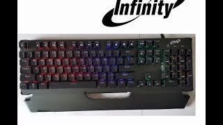 Teclado Mecânico Mxtk350n Black Blue Rgb umboxing [upl. by Araet]