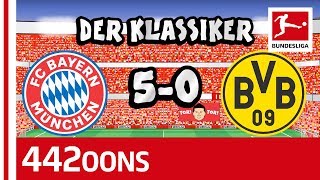 FC Bayern München vs Borussia Dortmund  50  Der Klassiker  Highlights Powered by 442oons [upl. by Nerra]