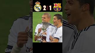 Real Madrid 🆚️ Barcelona21Imaginary match highlights shorts football youtube ronaldo mesi [upl. by Uolyram788]