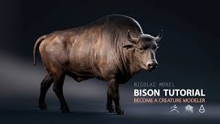 Bison 3D Modeling Tutorial  Become a creature Modeler [upl. by Sivar4]