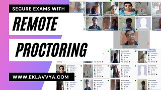 How to Secure Remote Proctored Online Exams  Eklavvya [upl. by Yllus]