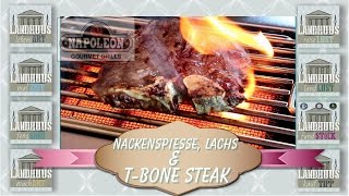 NAPOLEON PRESTIGE PRO 665  SizzleZone  MENUEs 1 Angrillen [upl. by Etnuaed]